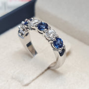 Amphitrite - 1.20 carat Natural Sapphire ring with 0.60 carat natural diamonds