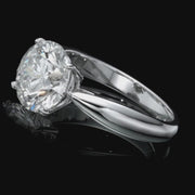 3.58 carat round diamond ring gia certificate