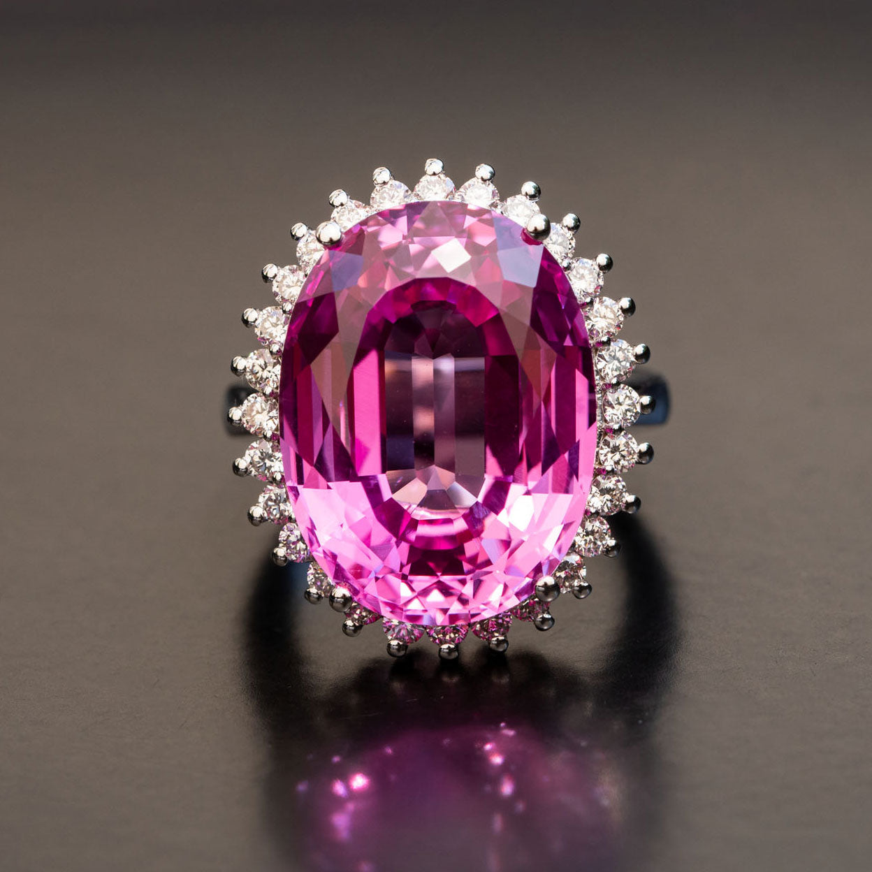 Fantine carat pink sapphire ring with carat natural diamonds