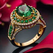 Emerald Enthrone - A Regal Coronation in Gold