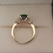 Bareket - Anello con smeraldo naturale da 2.81 carati e diamanti naturali da 0.50 carati