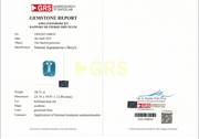 certificat GRS aigue-marine