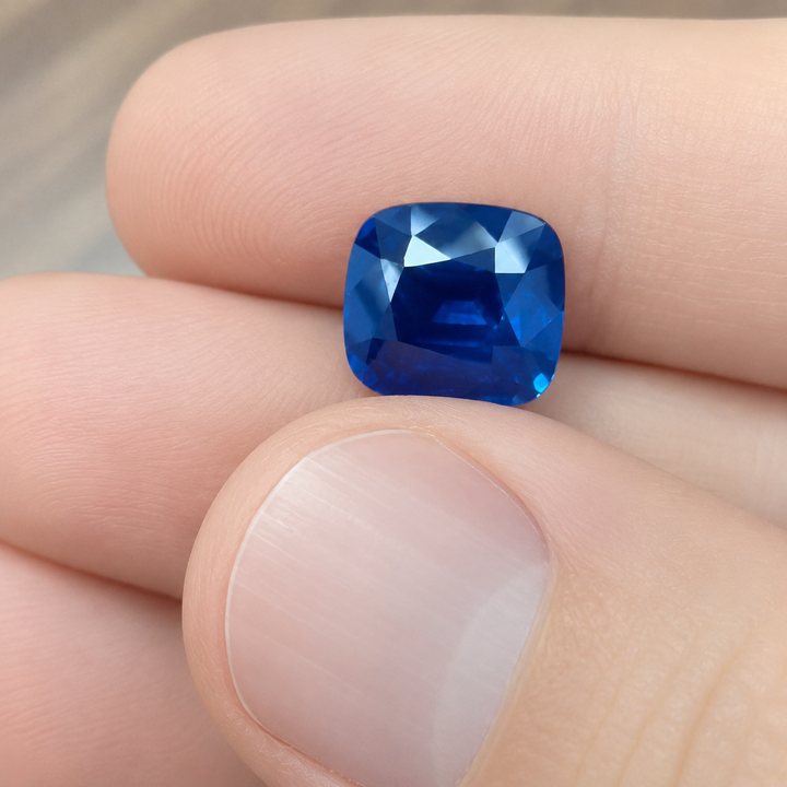 GEO Men's Natural Blue Sapphire Ring 5.30 ct – view 3