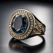 Regal Elegance Sapphire Diamond Ring