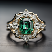 anello di smeraldi