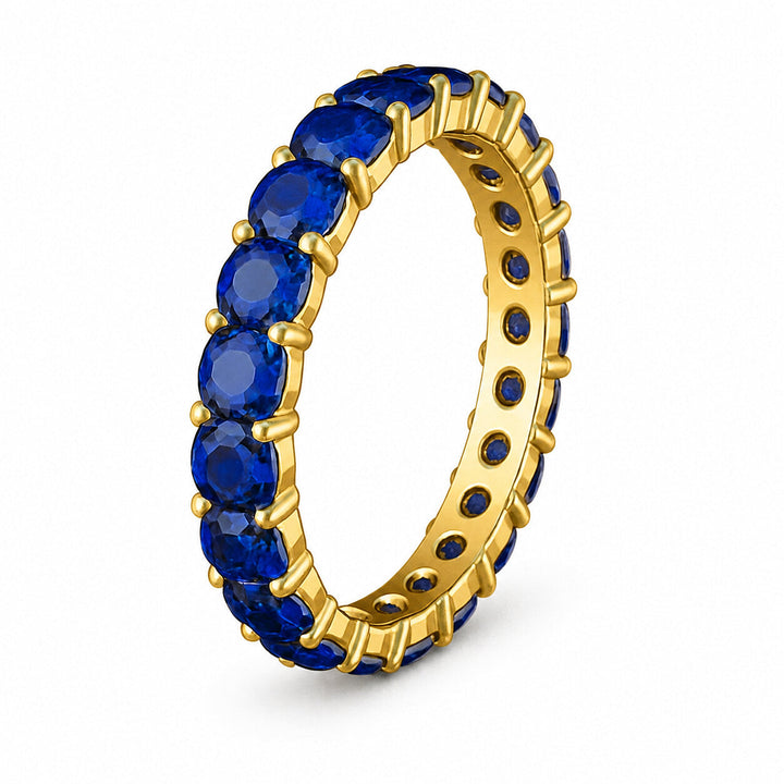 3.30 Carat Gemstone Eternity Ring on a clean background – view 10