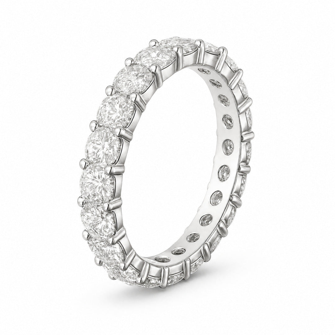 3.30 Carat Gemstone Eternity Ring on a clean background – view 11
