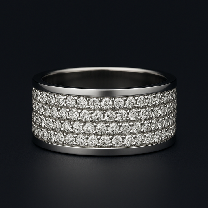 Men's Natural Diamond Eternity Ring 2.70 ct – view 3