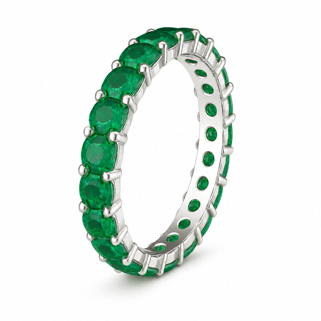 3.30 Carat Gemstone Eternity Ring on a clean background – view 12