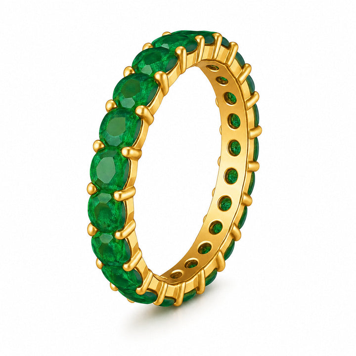 3.30 Carat Gemstone Eternity Ring on a clean background – view 13