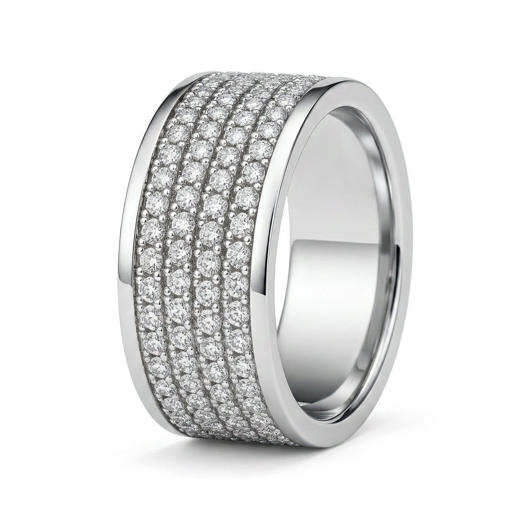 Men's Natural Diamond Eternity Ring 2.70 ct – view 1