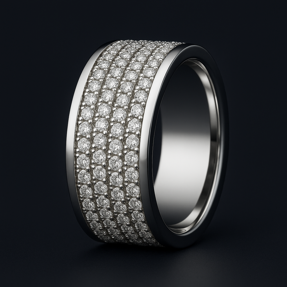 Men's Natural Diamond Eternity Ring 2.70 ct – view 2