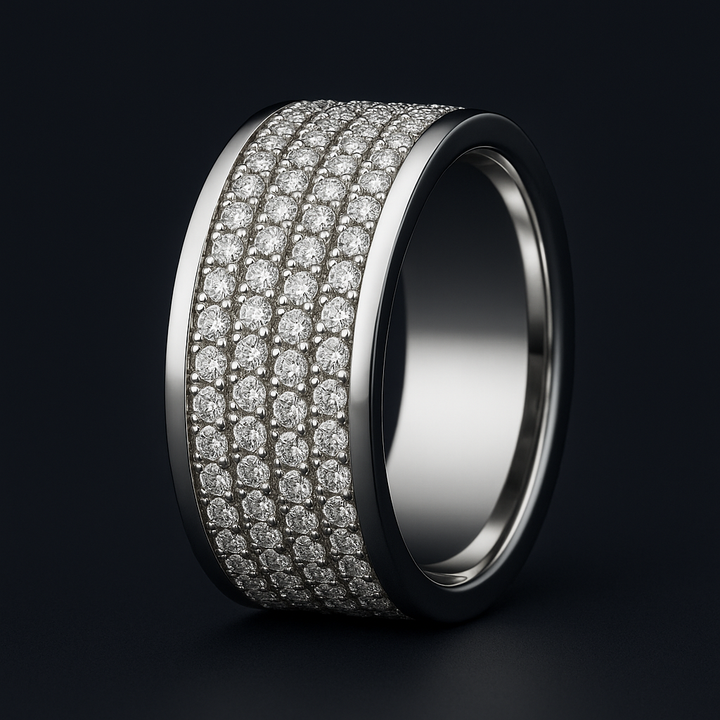 Men's Natural Diamond Eternity Ring 2.70 ct – view 2