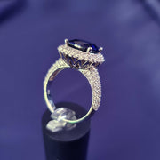 sapphire engagement ring gold