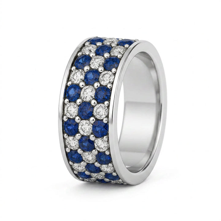 Orion Blue Men's Sapphire and Diamond Ring 1.83 ct – view 1