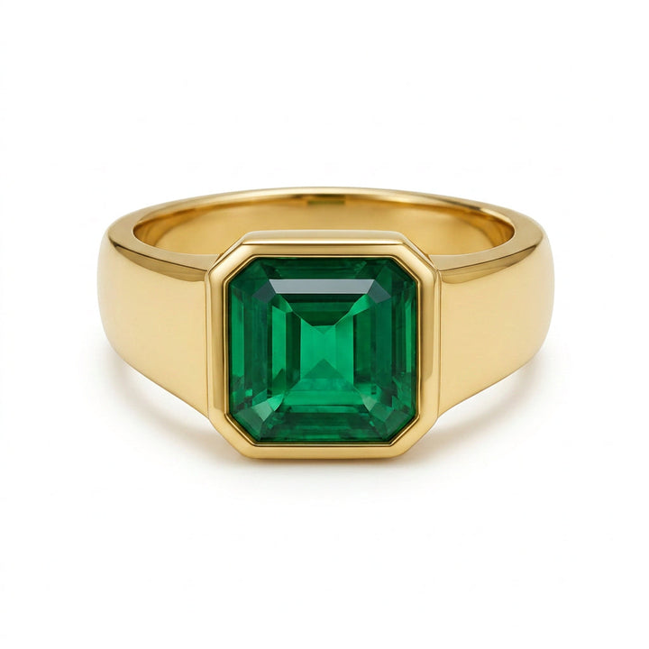 Men's Natural Emerald Ring 3.52 ct – view 1