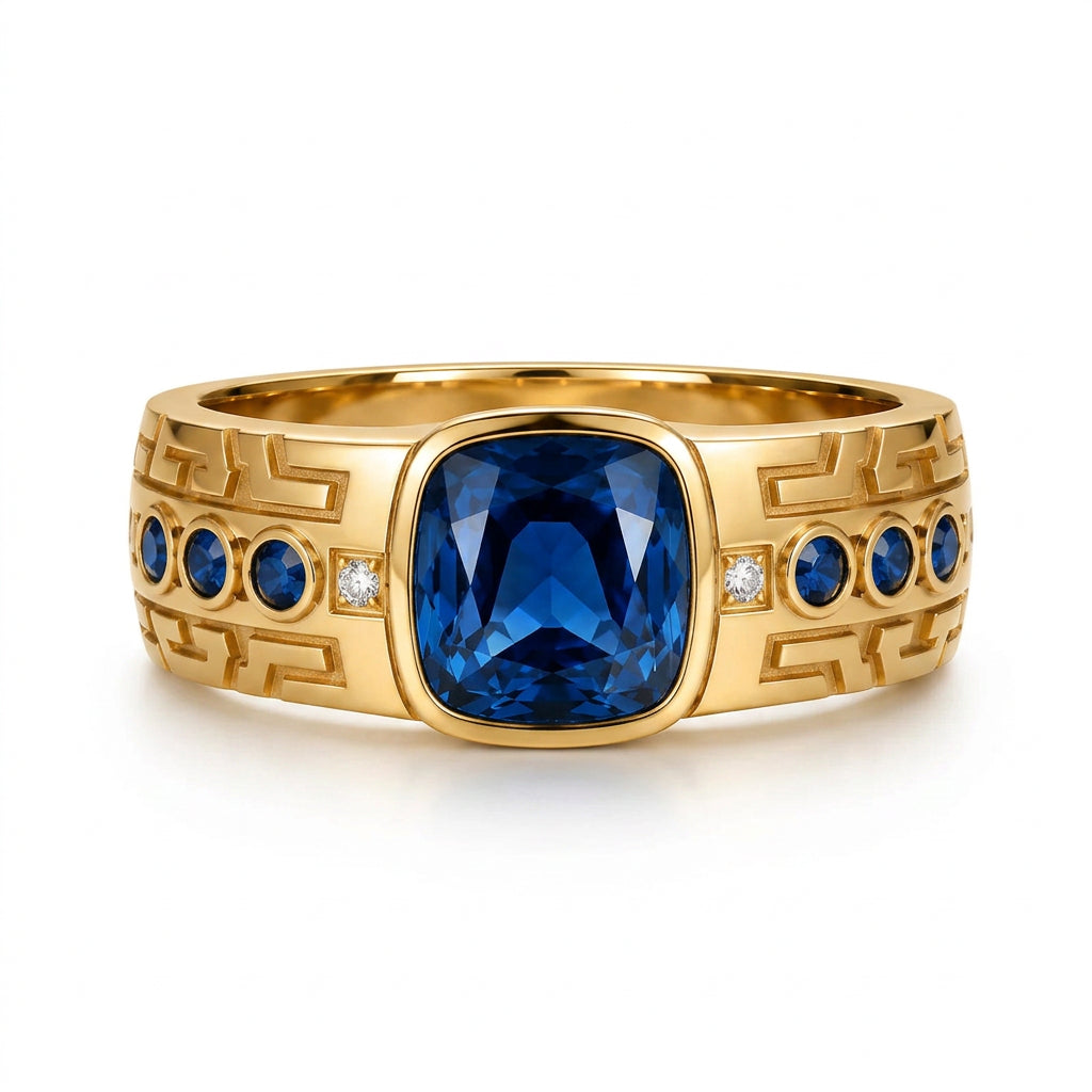 GEO Men's Gemstone and Diamond Ring – view 1