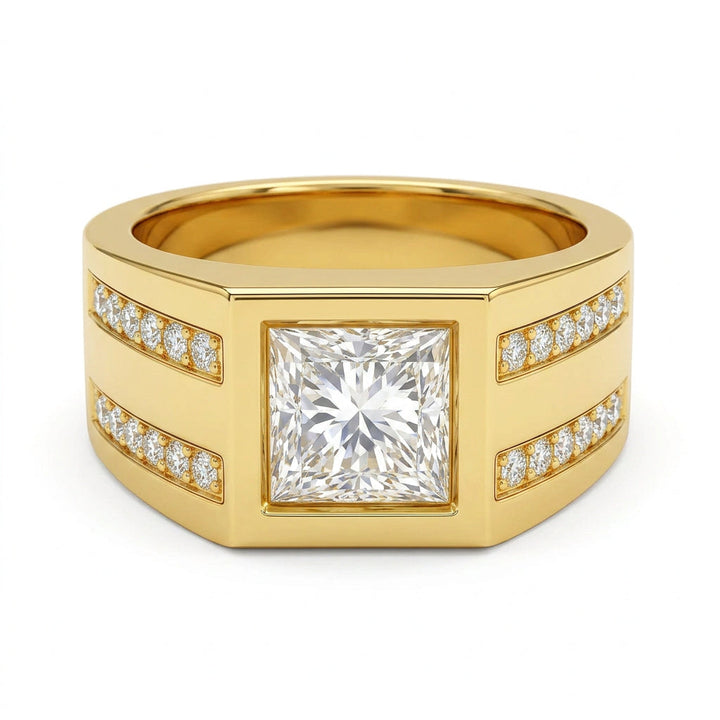 Men's Princess-Cut Diamond Ring 1.00 ct with Diamonds – view 1