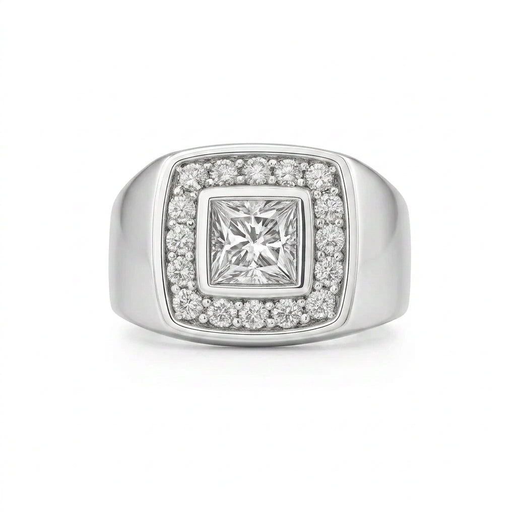 Men's GIA Asscher-Cut Diamond Ring 2.03 ct – view 1