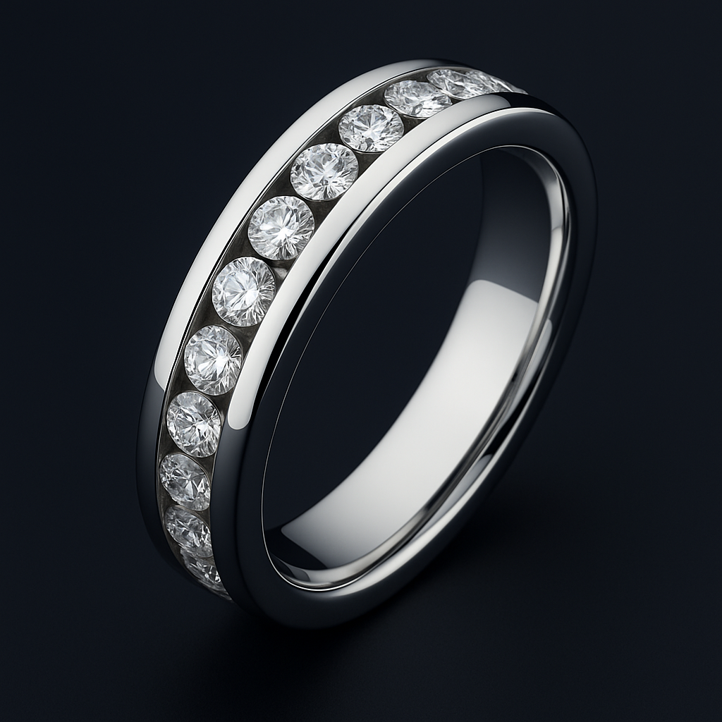 Men's Natural Diamond Eternity Ring – view 3