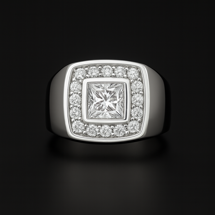 Men's GIA Asscher-Cut Diamond Ring 2.03 ct – view 3