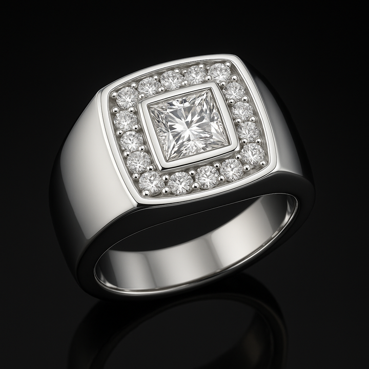 Men's GIA Asscher-Cut Diamond Ring 2.03 ct – view 2