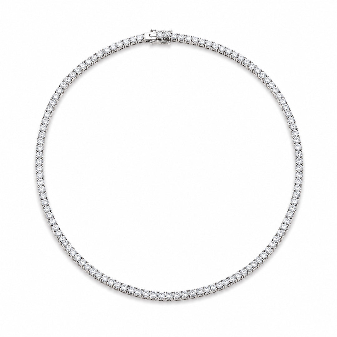 Hera – 8.50 Carat Natural Diamond Necklace – white background view 1