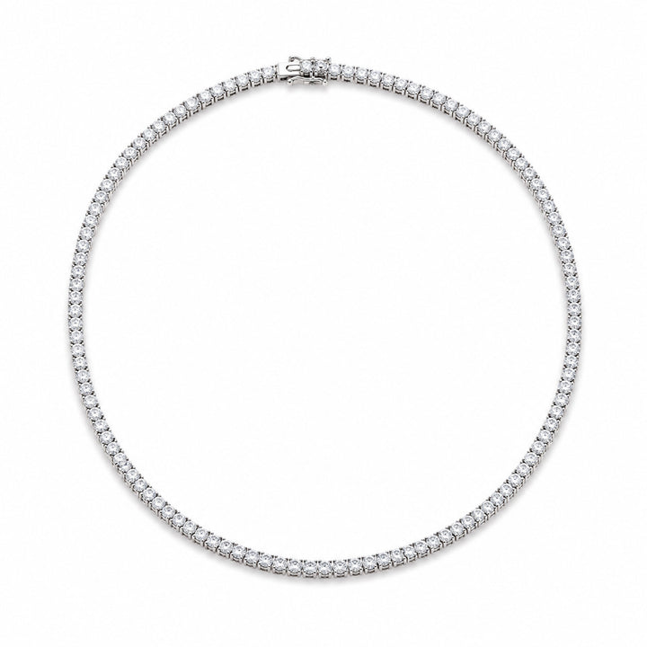 Hera – 8.50 Carat Natural Diamond Necklace – white background view 1
