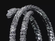 Bracelet Serpenti avec diamants naturels de 5.65 carats, or blanc 18 carats 56 grammes