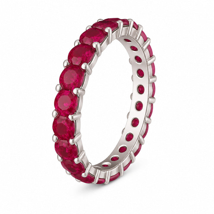 3.30 Carat Gemstone Eternity Ring on a clean background – view 14