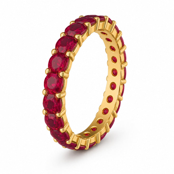 3.30 Carat Gemstone Eternity Ring on a clean background – view 15