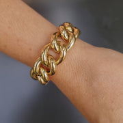 14K gold link bracelet