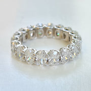Olivia - Oval Diamond Eternity Band - 4.69 carati di diamanti, D - F VS