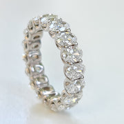Olivia - Oval Diamond Eternity Band - 4.69 carati di diamanti, D - F VS