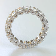Olivia - Alianza de eternidad con diamantes ovalados - Diamantes de 4.69 quilates, D - F VS