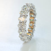 Olivia  -  Oval Diamond Eternity Band - 4.69 carat diamonds, D - F VS