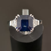 Rana - Bague saphir naturel de 2.60 carats avec diamants naturels de 0.46 carat