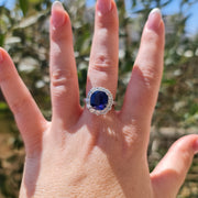 Natural sapphire ring for women