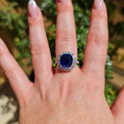 Natural royal blue sapphire vintage