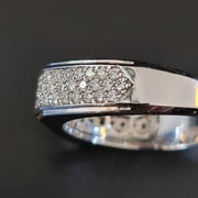 Omer - Anillo de diamantes naturales de 0.85 quilates - Oro de 10 gramos