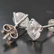 Boucles d'oreilles diamant rond 2.73 carats