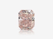 Certificado gia de diamante rosa anaranjado elegante de 4.01 quilates