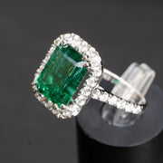 natural emerald diamond ring gold