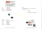 6.14 Emerald Carat Natural VIvid Green Emerald - GRS Certificate