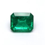 Gemma di smeraldo verde vivo da 6 carati e, taglio smeraldo