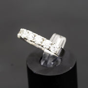 Bague 7 pierres - Diamant naturel 1.40 carat DF VS