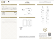 Diamante natural de 8.07 quilates con corte esmeralda H VS1 Certificado GIA tenue