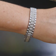 Roy - Diamant naturel rond de 5.00 carats Bracelet Couleur D - F Clarté VVS VS