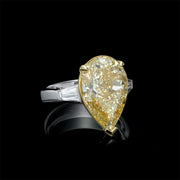 Harmony - Anillo de diamante amarillo natural de 9.14 quilates - Certificado GIA