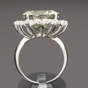 Leila - Anello con Ametista naturale da 25.50 carati con diamanti naturali da 1.35 carati